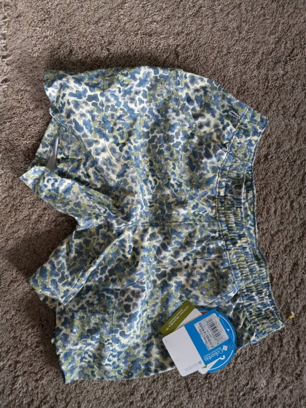 Columbia XSm Womens  Columbia Tidal Short, Mountain Coral Print, New